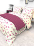 The White Moss Denmark Double bed 100% cotton bedsheet with 2 pillow covers